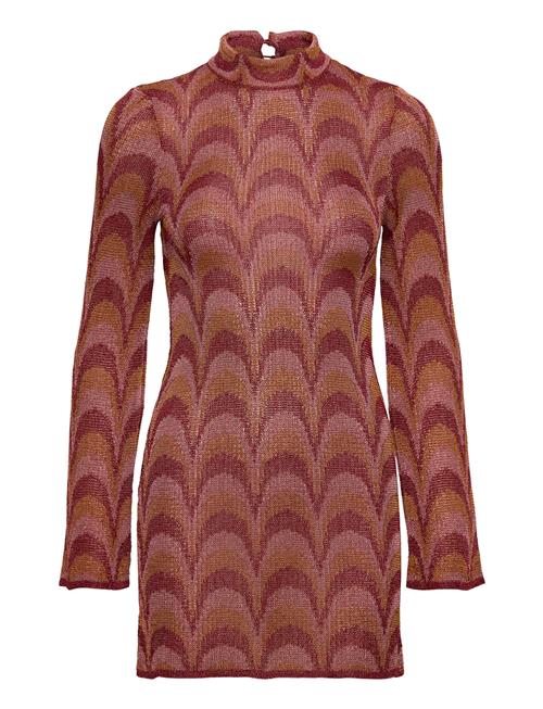 Mango Lurex Knitted Dress Mango Brown