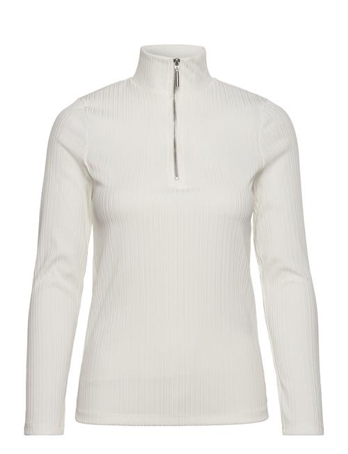 Slfjinaline Zipper Ls Long Top W Selected White