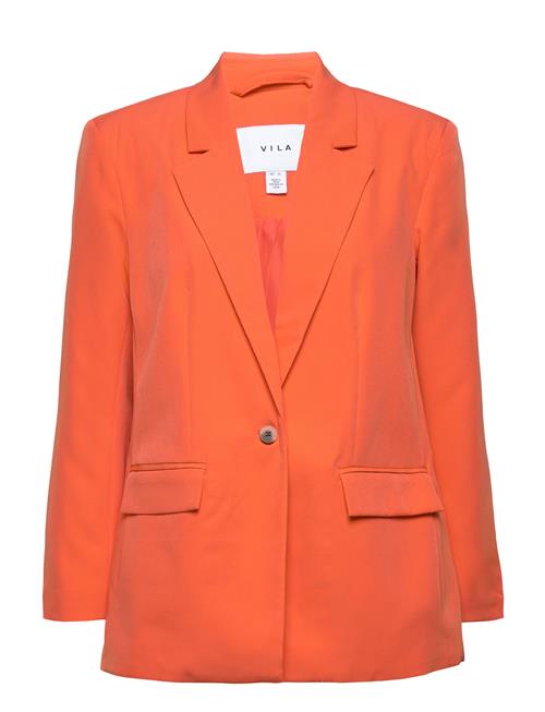 Vila Viangey Big Shoulder Blazer Vila Orange