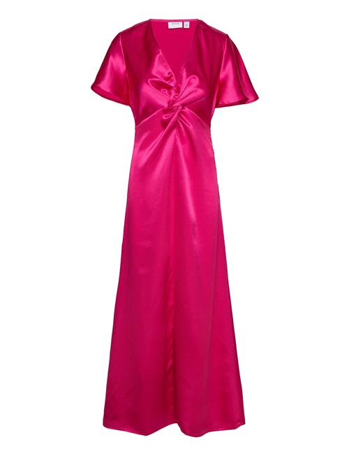 Vila Visittas V-Neck S/S Maxi Dress - Noos Vila Pink