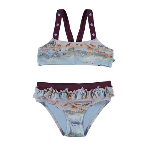 Se Molo Naila Bikini Savannah Mist | Blå | 92/98 cm ved Babyshop