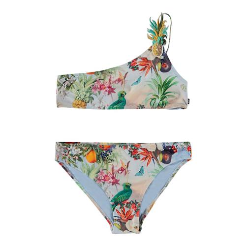 Se Molo Naja Bikini Tropical Art | Blå | 110/116 cm ved Babyshop