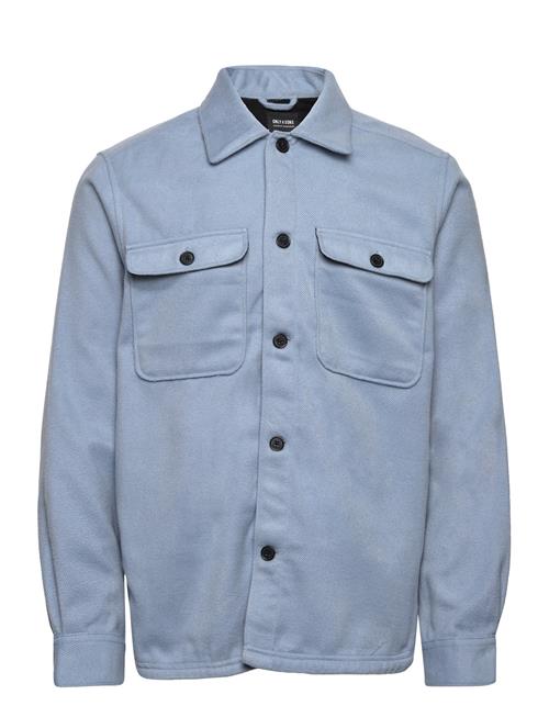 ONLY & SONS Onsash Ovr Woolen Look Pkt Ls Shirt Bp ONLY & SONS Blue