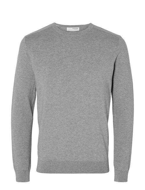 Slhberg Crew Neck B Selected Grey