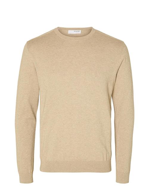 Se Selected Homme Slhberg Crew Neck Noos Selected Homme Cream ved Booztlet