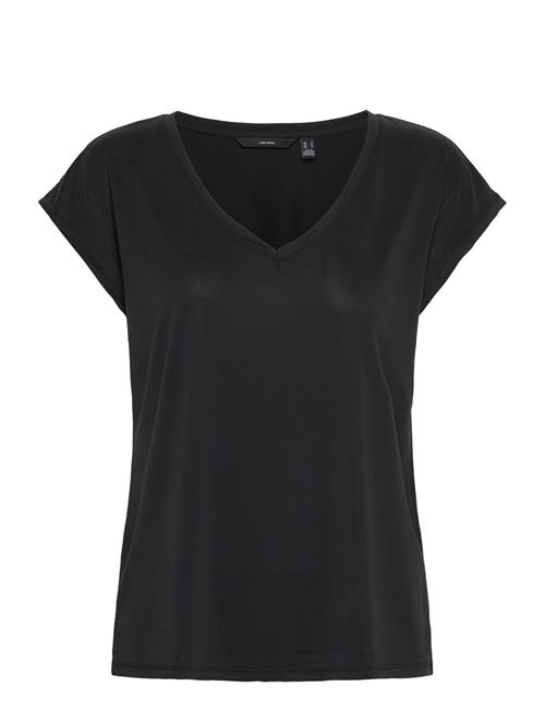 Vero Moda Vmfilli Ss V-Neck Tee Ga Noos Vero Moda Black