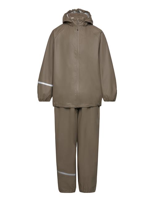 Basic Rainwear Set -Pu CeLaVi Brown