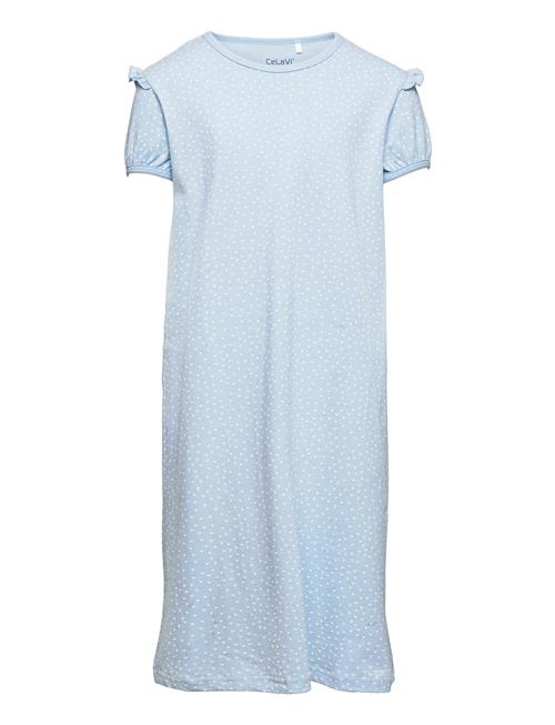 CeLaVi Nightdress Ss -Aop CeLaVi Blue