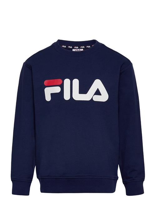 Se FILA Babina Greda Classic Logo Crew Sweat FILA Navy ved Booztlet