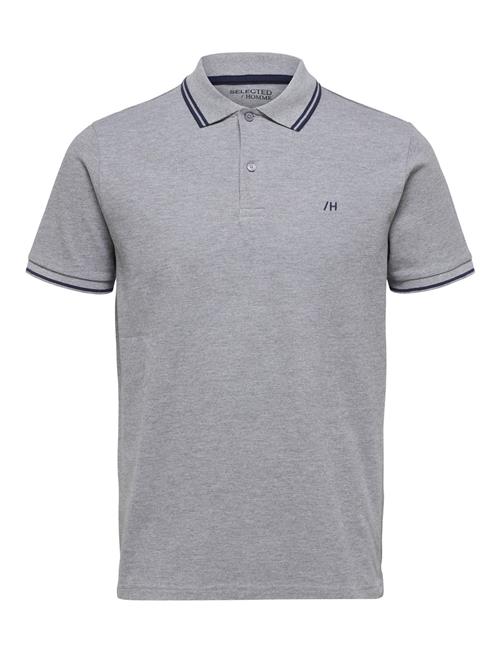 Slhdante Sport Ss Polo Noos Selected Grey
