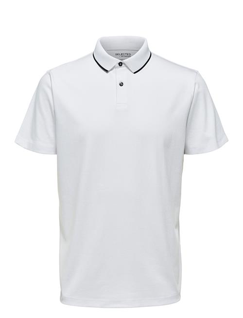 Slhleroy Ss Polo Noos Selected White