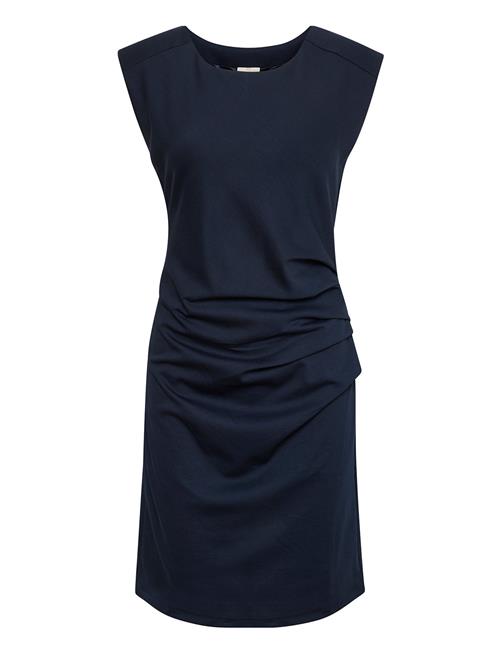 India Round-Neck Dress Kaffe Navy