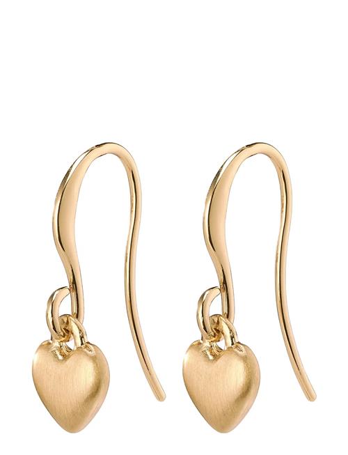 Sophia Heart Pendant Earrings Pilgrim Gold