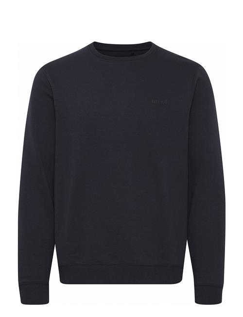 Se Blend Bhdownton Crew Neck Sweatshirt Blend Navy ved Booztlet