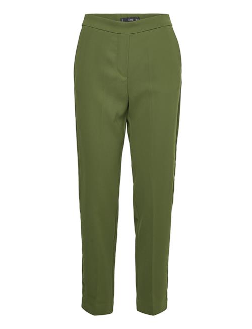 Se Flowy Suit Trousers Mango Green ved Booztlet