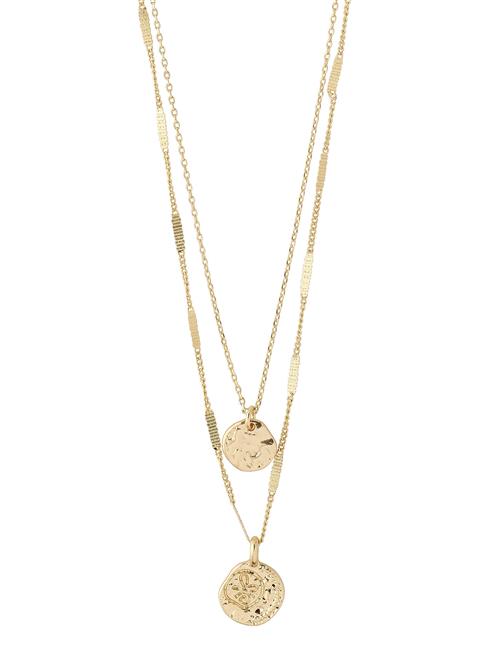 Se Pilgrim Haven 2-In-1 Coin Necklace Pilgrim Gold ved Booztlet