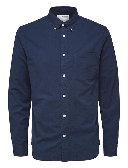 Selected Homme Slhregrick-Ox Shirt Ls Noos Selected Homme Navy