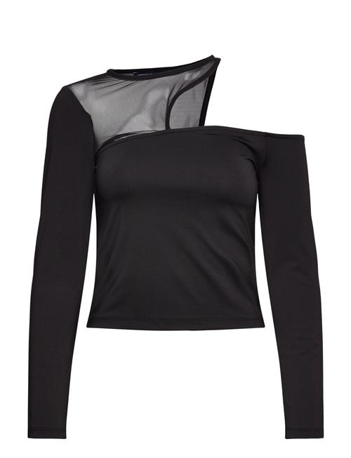 French Connection Ranya Ulla Mesh L/S Top French Connection Black