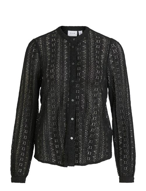 Vichikka Lace L/S Shirt- Noos Vila Black