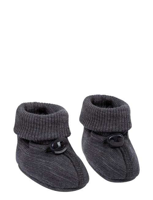 Se Smallstuff Booties Wool, Dark Grey Smallstuff Grey ved Booztlet