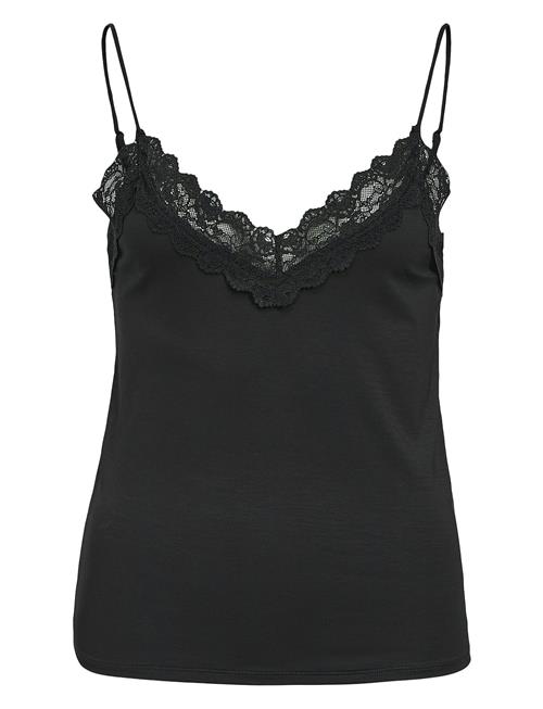 Se Object Objleena New Lace Singlet Noos Object Black ved Booztlet