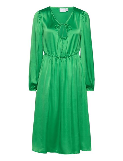 Vila Vipetia L/S V-Neck Mid Calf Dress/Dc Vila Green