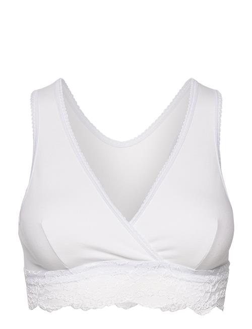 Se Carriwell Crossover Sleeping Nursing Bra Carriwell White ved Booztlet