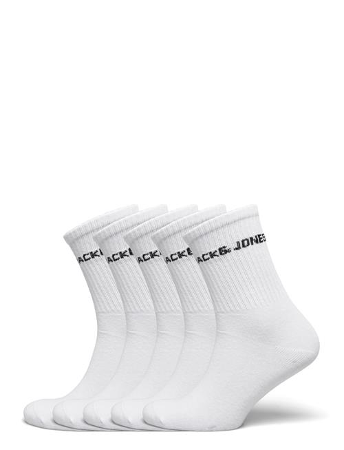 Jack & Jones Jacbasic Logo Tennissock 5 Pack Noos Jnr Jack & J S White