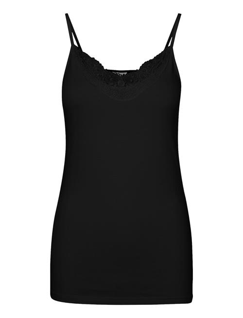 Se Vero Moda Vminge Lace Singlet Jrs Noos Vero Moda Black ved Booztlet