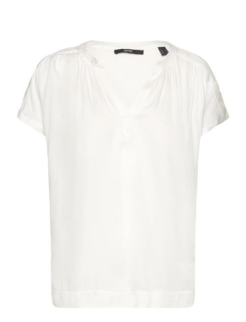 Esprit Collection V-Necked Viscose Blouse Esprit Collection White