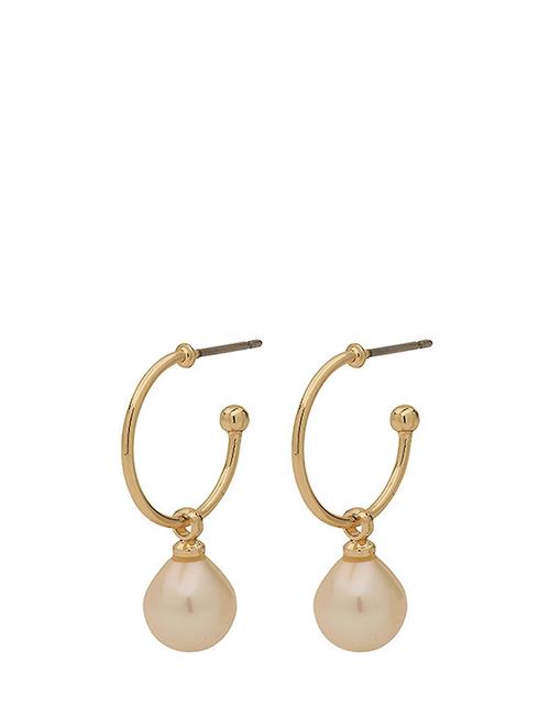 Eila Pearl Earrings Pilgrim Gold