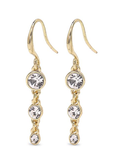 Lucia Recycled Crystal Earrings Pilgrim Gold