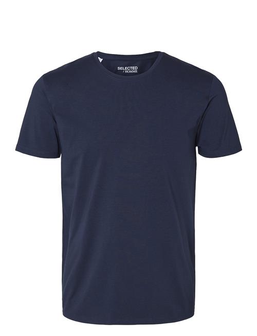 Selected Homme Slhnewpima Ss O-Neck Tee Noos Selected Homme Navy