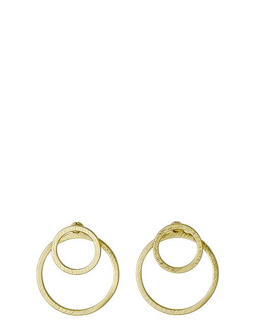 Se Pilgrim Zooey Recycled 2-In-1 Earrings Pilgrim Gold ved Booztlet