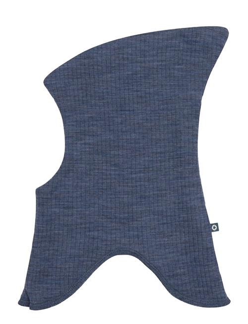 Smallstuff Balaclava, 2 Layers, Denim Melange Drop Needle, Merino Wool Smallstuff Blue