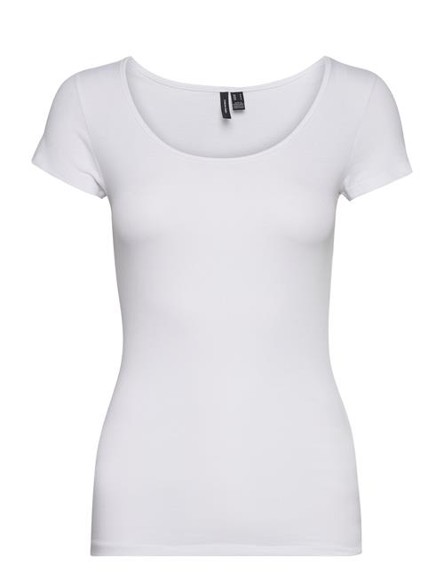 Vero Moda Vmmaxi My Soft Ss U-Neck Noos Vero Moda White