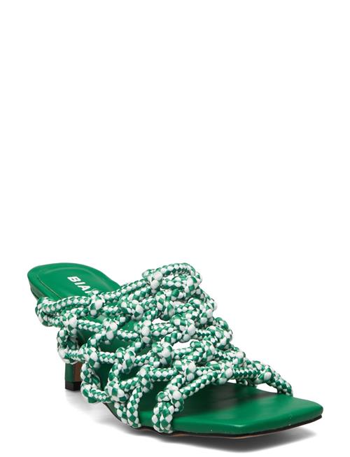 Bialulu Rope Mule Heel Bianco Green