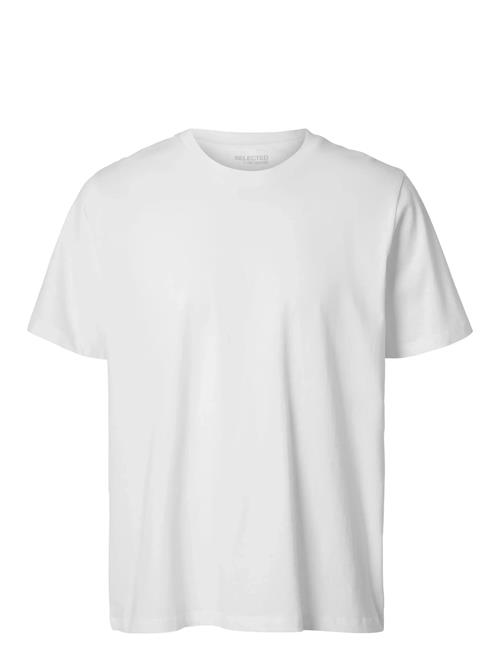 Slhaspen Ss O-Neck Tee W Selected White