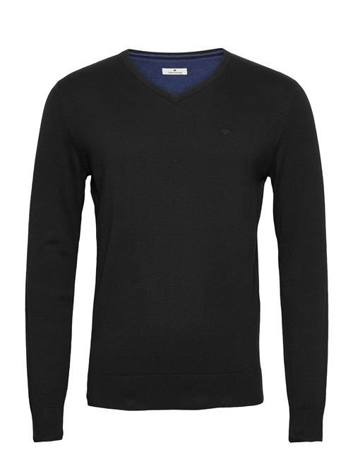 Tom Tailor Basic V Neck Sweater Tom Tailor Black