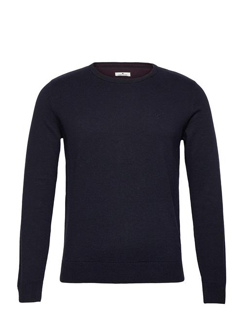 Se Tom Tailor Basic Crew Neck Sweater Tom Tailor Navy ved Booztlet