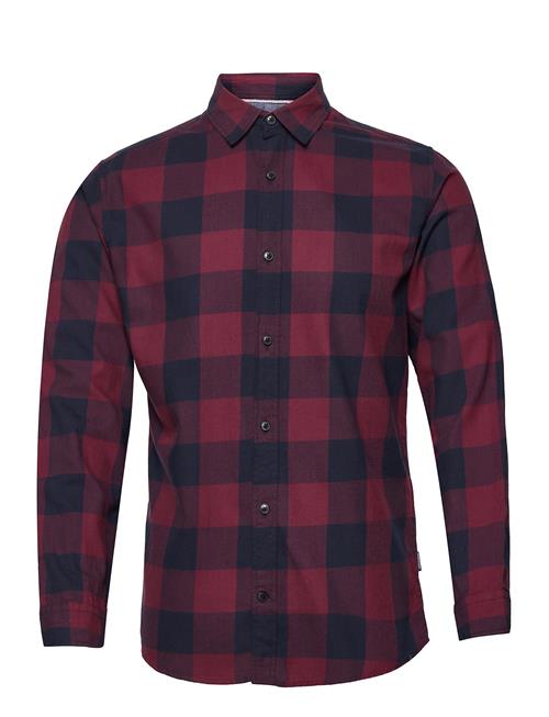 Jack & Jones Jjegingham Twill Shirt L/S Jack & J S Burgundy