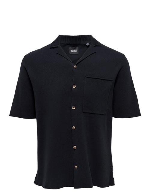 Onsluke Life 12 Revers Collar Knit ONLY & SONS Navy