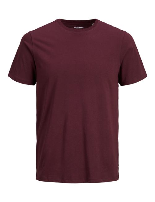 Jack & Jones Jjeorganic Basic Tee Ss O-Neck Jack & J S Burgundy