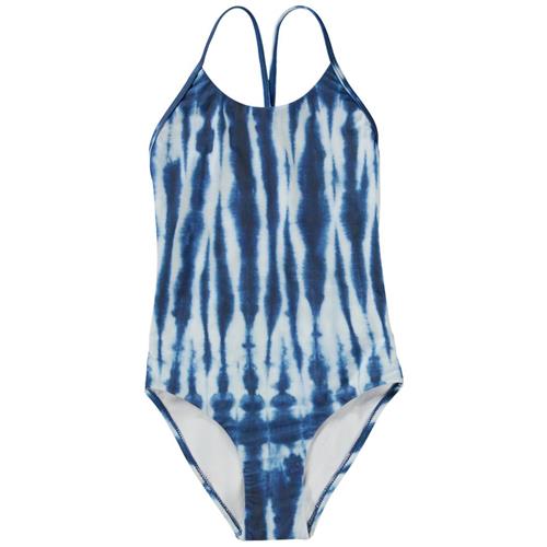 Se Molo Nanna Badedragt Tie Dye Vertical | Blå | 158 cm ved Babyshop