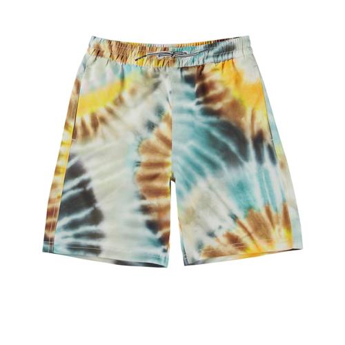 Se Molo Nilson Badebukser Tie Dye Spin | Brun | 110/116 cm ved Babyshop