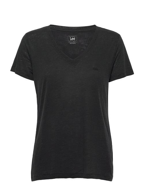 Se Lee Jeans V Neck Tee Lee Jeans Black ved Booztlet