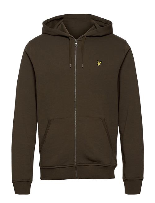 Se Lyle & Scott Zip Through Hoodie Lyle & Scott Khaki ved Booztlet