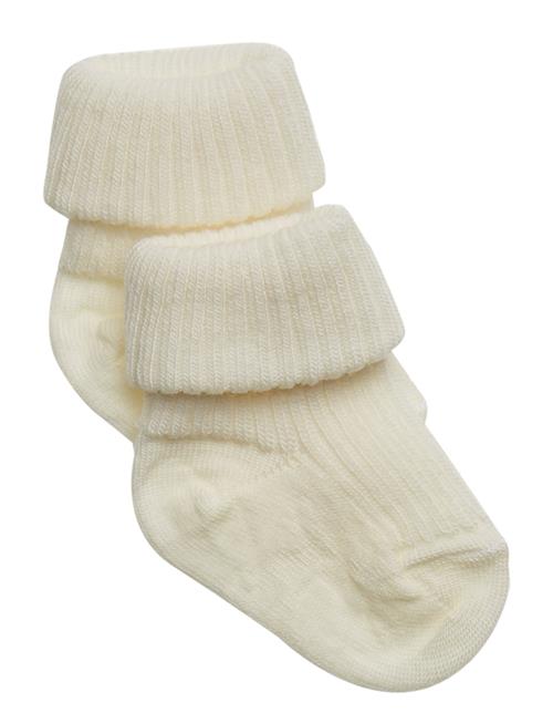 Wool Rib Baby Socks Mp Denmark Cream