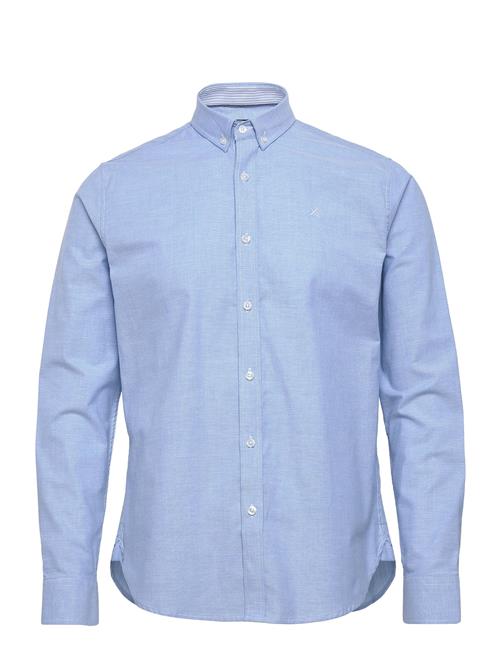 Oxford Stretch Plain L/S Clean Cut Copenhagen Blue