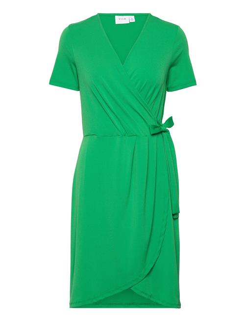 Vila Vinayeli S/S Knee Wrap Dress/Su - Noos Vila Green